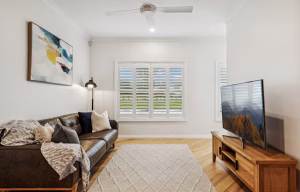 Modern TV room interior